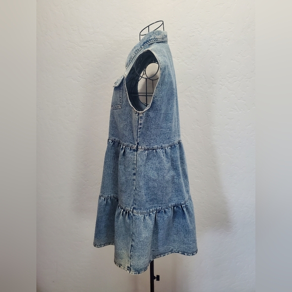 Blue Jean Dress. Size MEDIUM. - Picture 2 of 12
